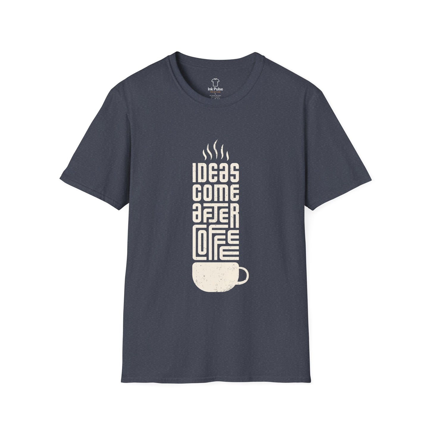 Ink Pulse Print - Coffee Inspiration T-Shirt, Funny Coffee Lover Shirt. (Produced in Australia)