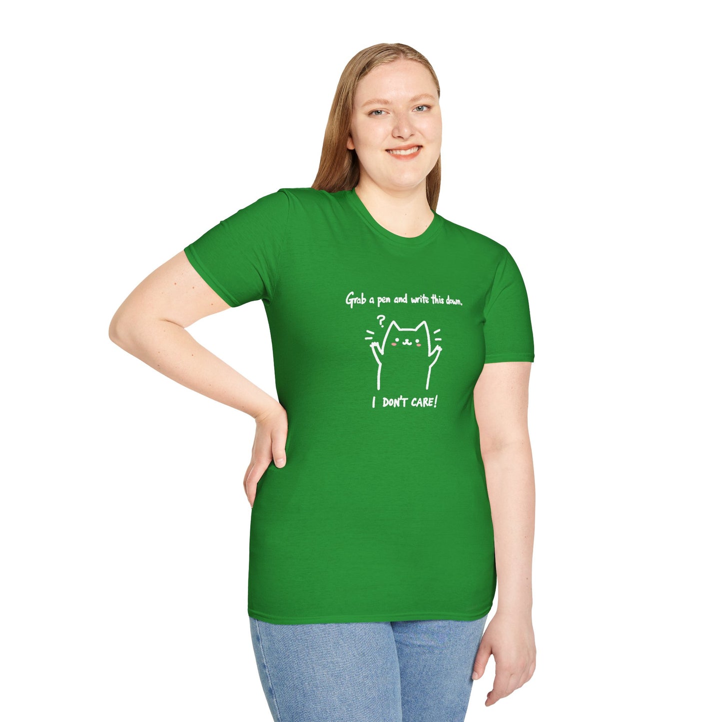 Ink Pulse Print - Funny Cat Quote T-Shirt, Cute Animal Tee. (Produced in Australia)