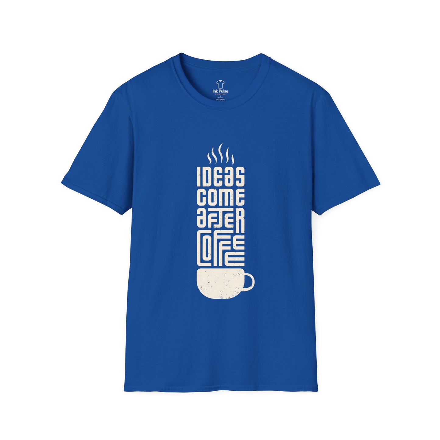 Ink Pulse Print - Coffee Inspiration T-Shirt, Funny Coffee Lover Shirt. (Produced in Australia)