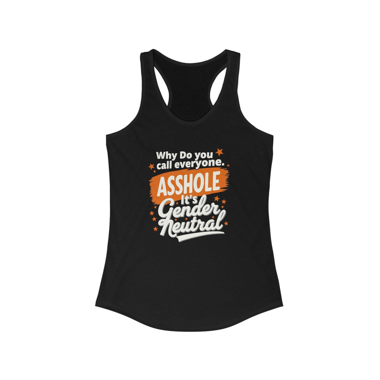 Ink Pulse Print - Gender Neutral Humor Women's Racerback Tank. (Producted in the USA)