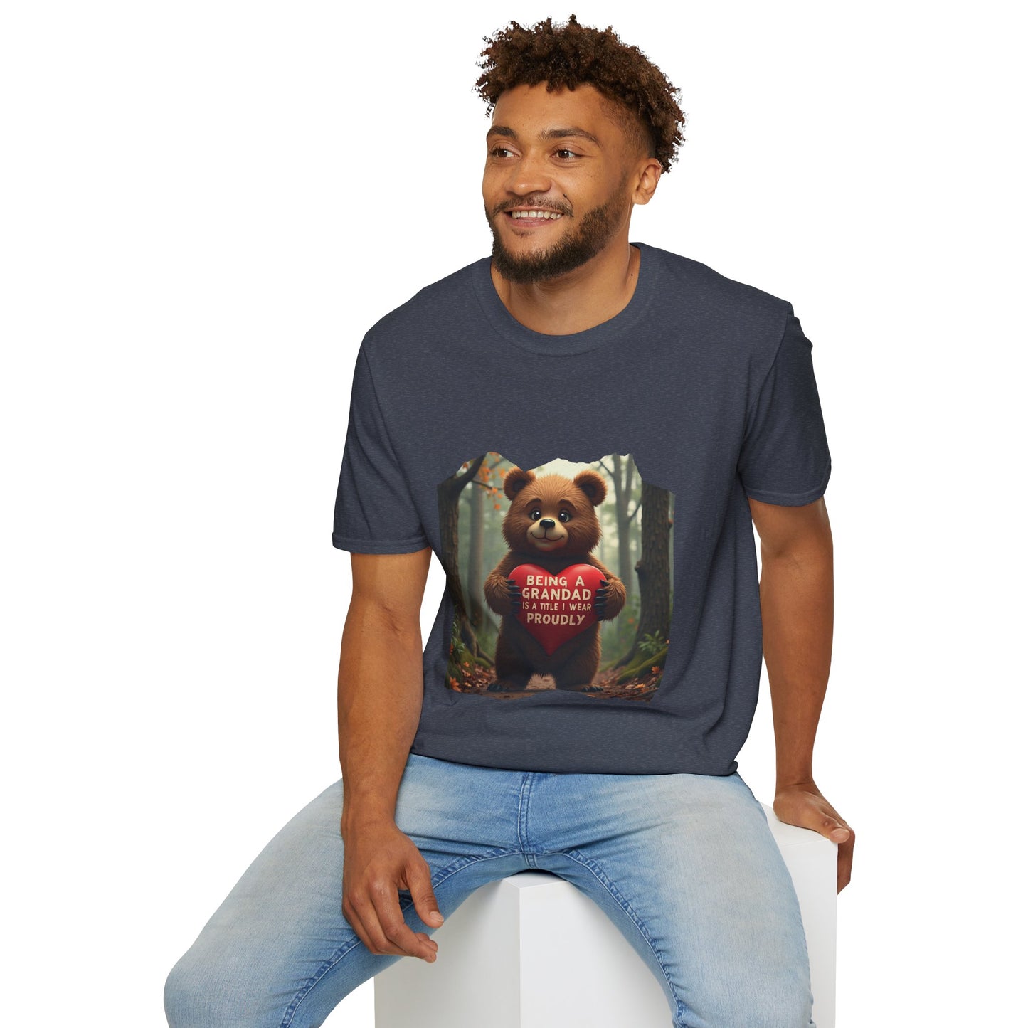 Ink Pulse Print - Cute Grandpa Bear T-Shirt. (Produced in Australia)