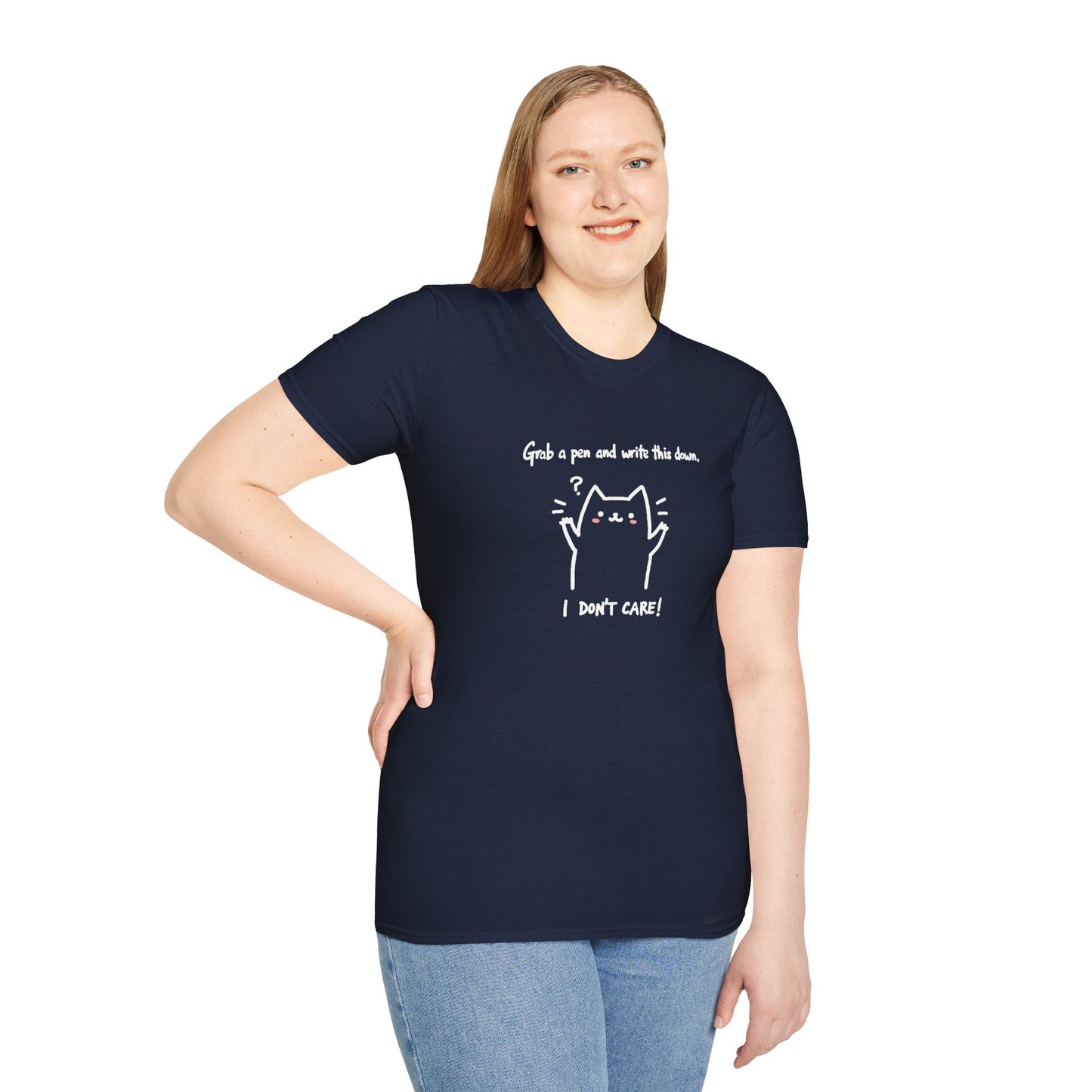 Ink Pulse Print - Funny Cat Quote T-Shirt, Cute Animal Tee. (Produced in Australia)
