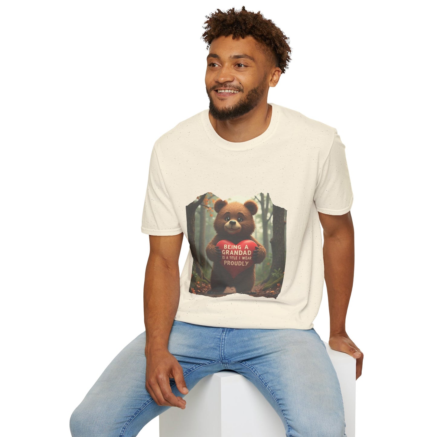 Ink Pulse Print - Cute Grandpa Bear T-Shirt. (Produced in Australia)