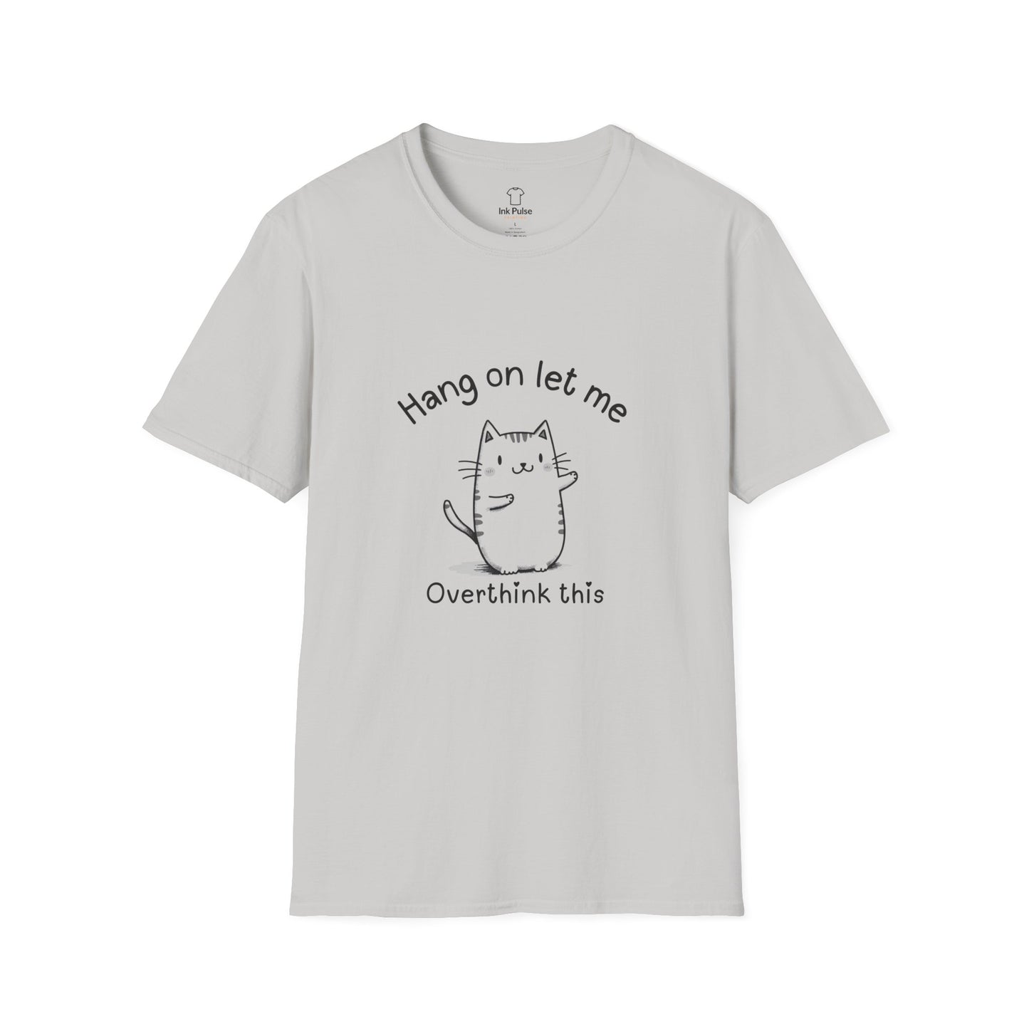 Ink Pulse Print - Overthink This Unisex Softstyle T-Shirt, Funny Graphic Tee.