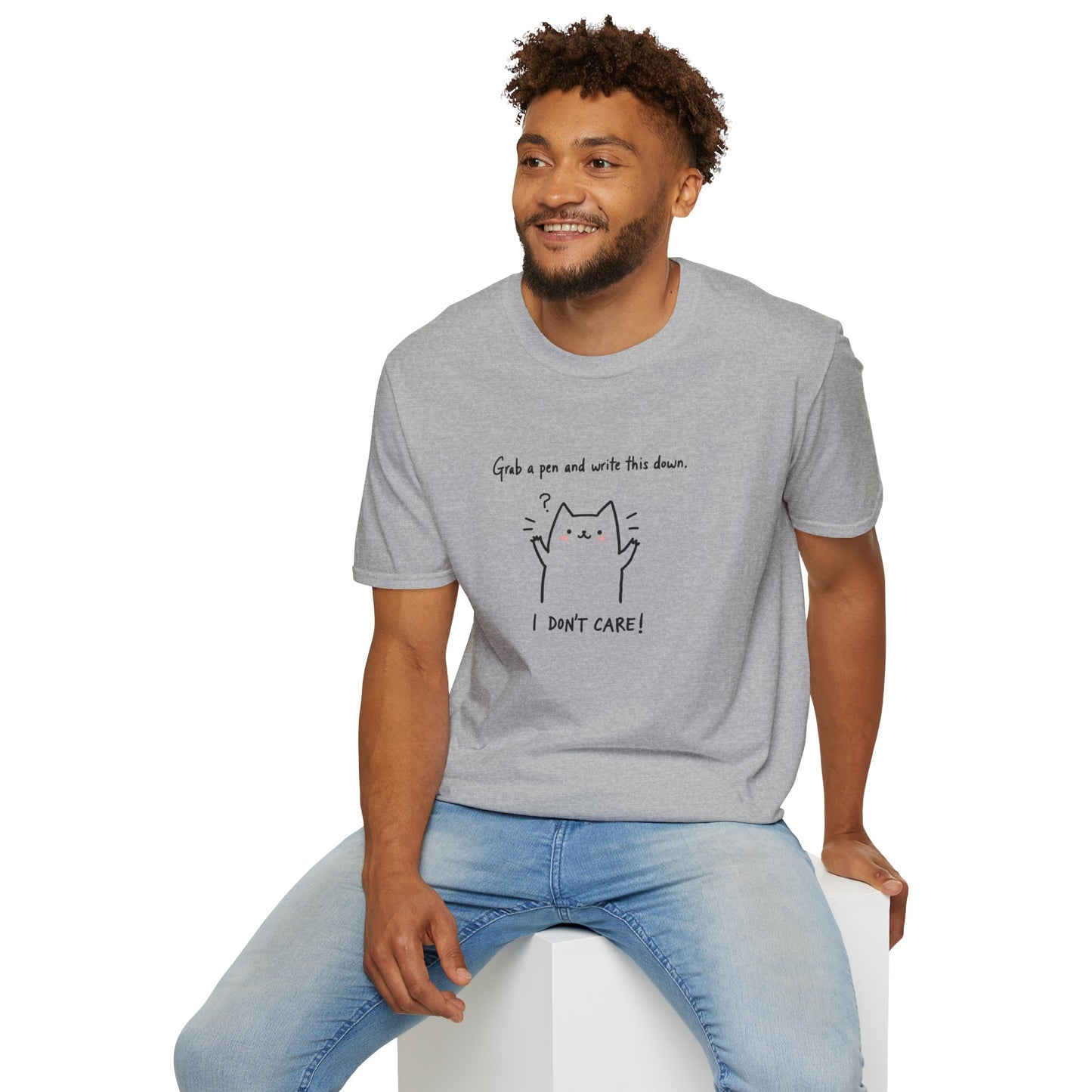 Ink Pulse Print - Funny Cat Quote T-Shirt, Cute Animal Tee. (Produced in Australia)