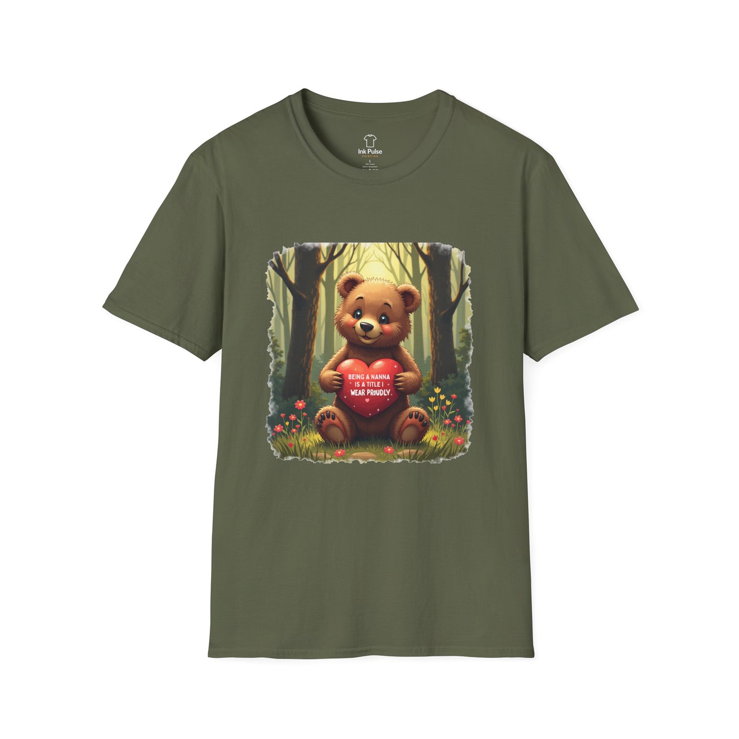 Ink Pulse Print - Cute Nanna Bear Shirt. (Produced in Australia)