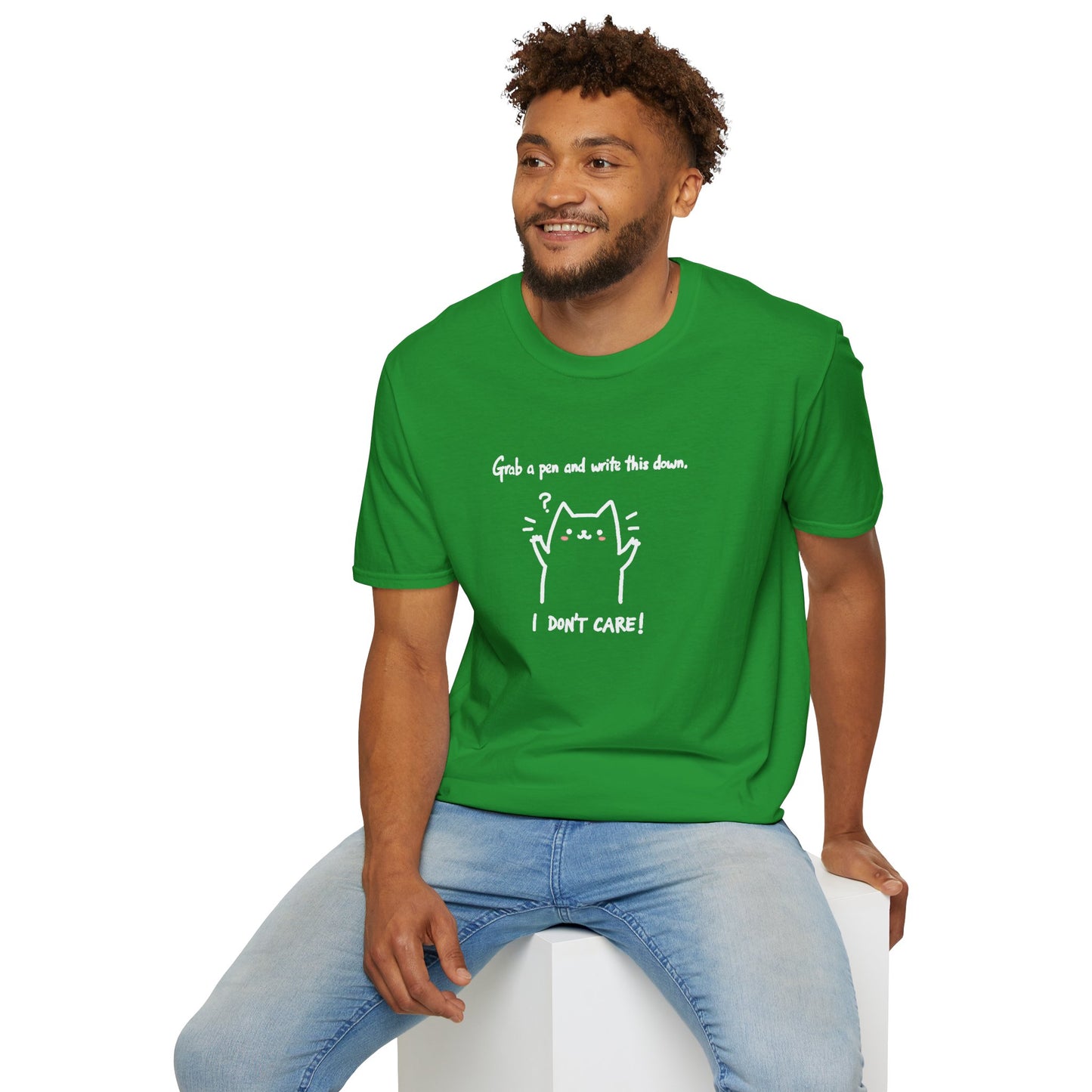 Ink Pulse Print - Funny Cat Quote T-Shirt, Cute Animal Tee. (Produced in Australia)