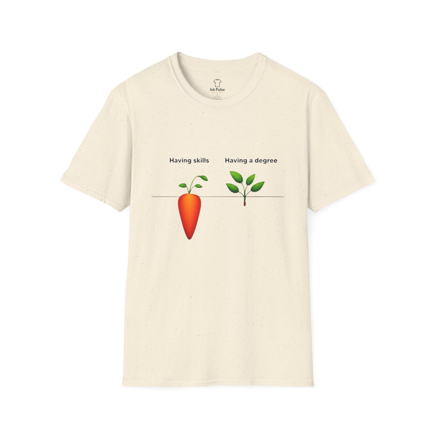 Ink Pulse Print - Skills vs Degree T-Shirt. (Produced in Australia)
