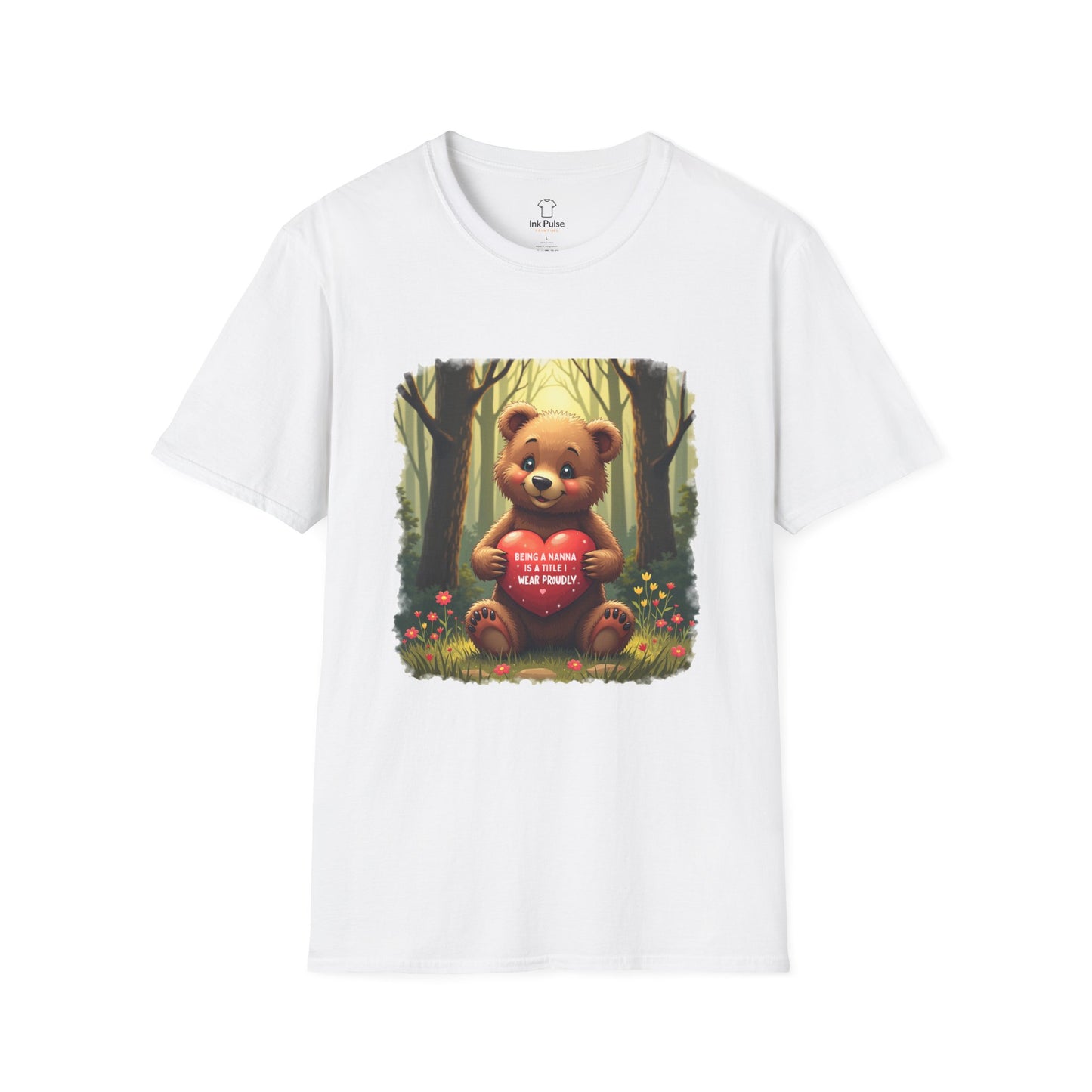 Ink Pulse Print - Cute Nanna Bear Shirt. (Produced in Australia)