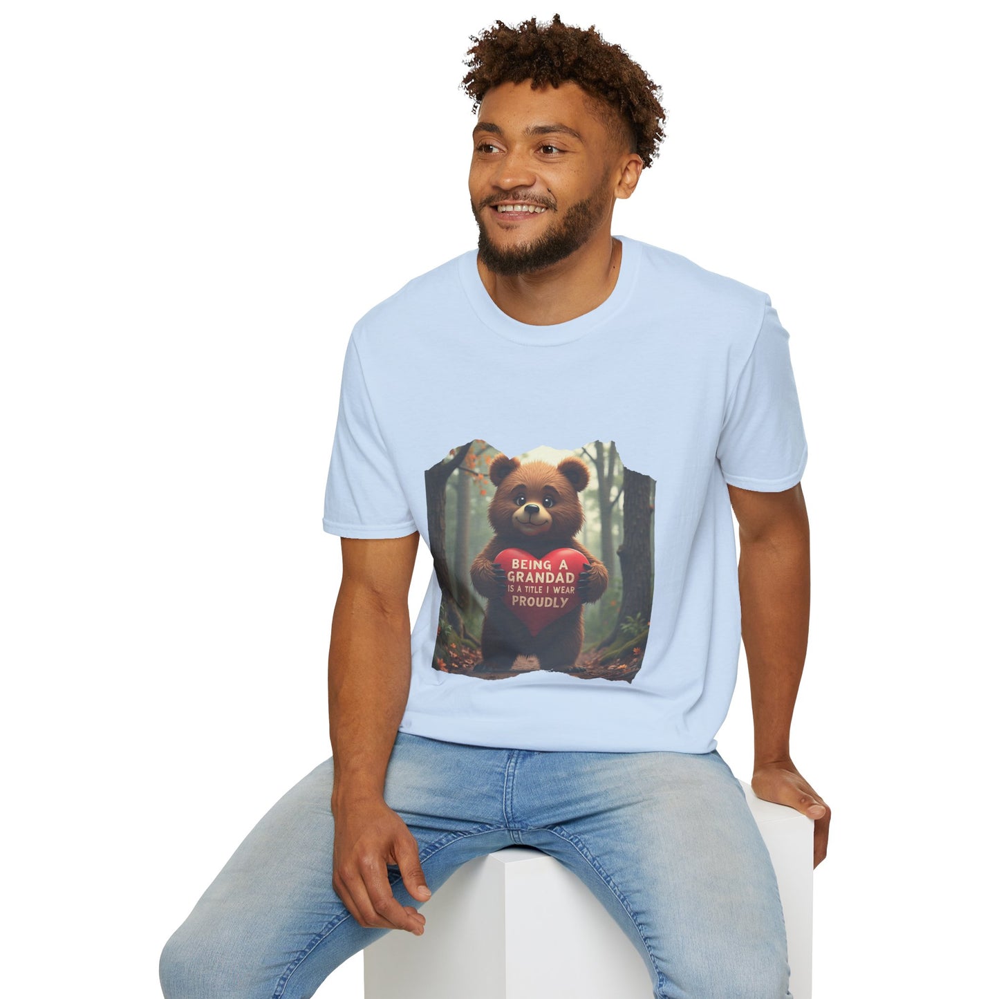 Ink Pulse Print - Cute Grandpa Bear T-Shirt. (Produced in Australia)