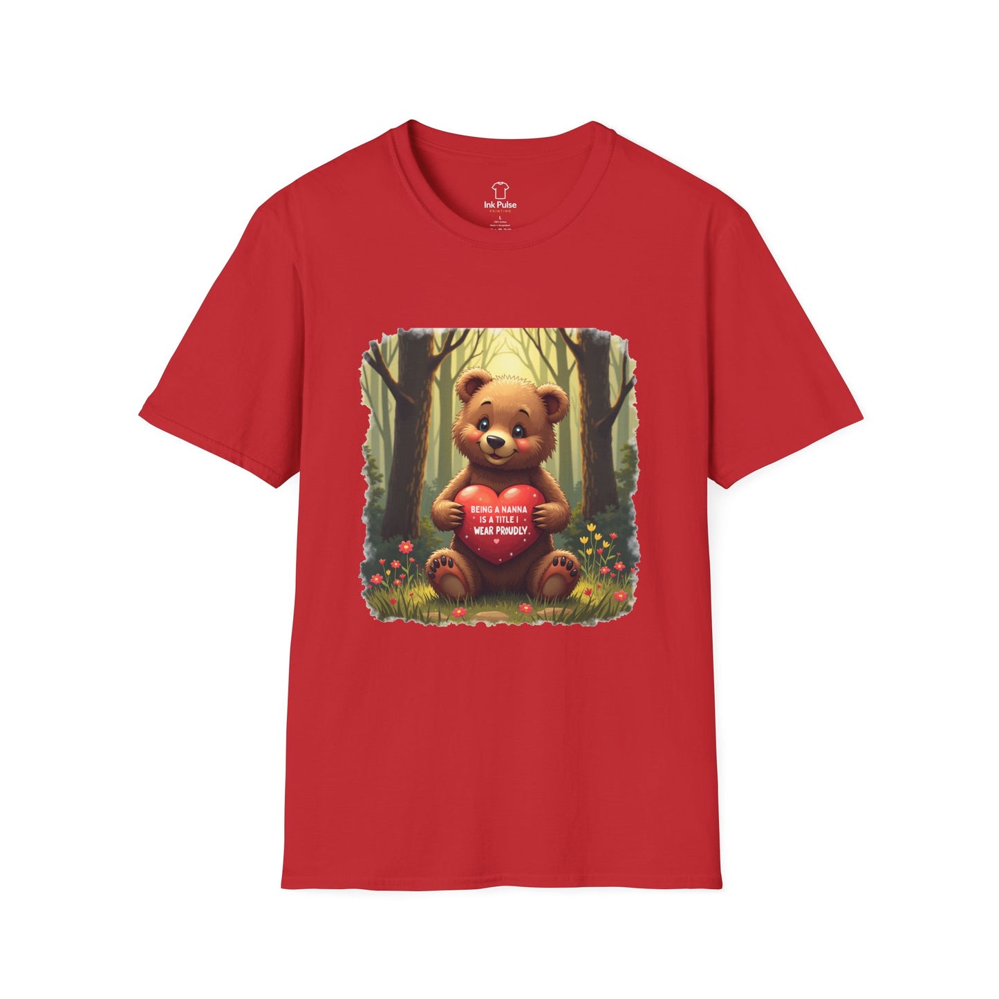 Ink Pulse Print - Cute Nanna Bear Shirt. (Produced in Australia)