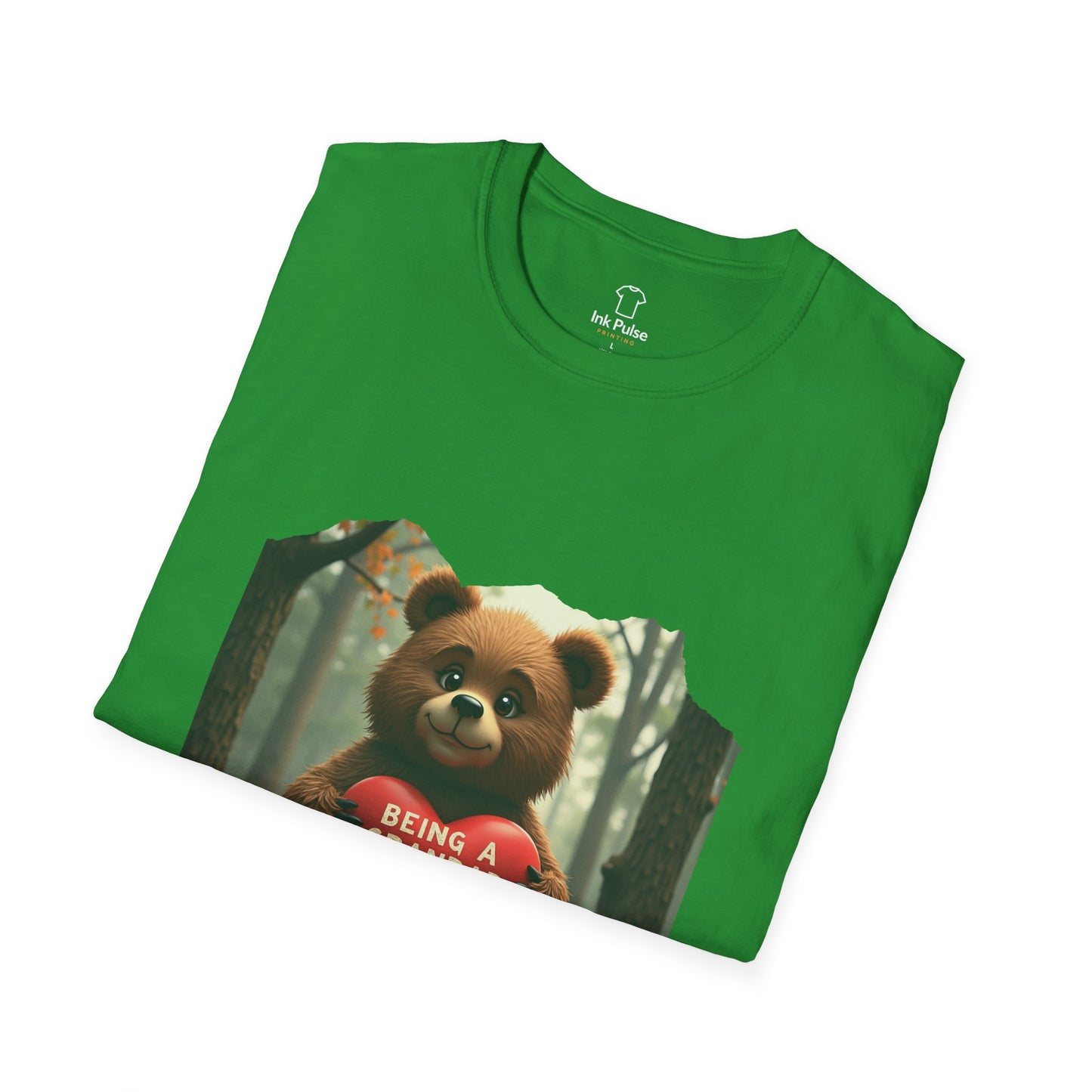Ink Pulse Print - Cute Grandpa Bear T-Shirt. (Produced in Australia)