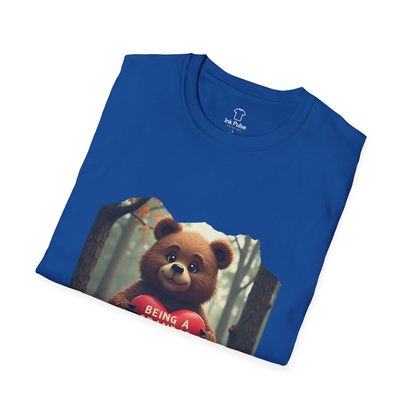 Ink Pulse Print - Cute Grandpa Bear T-Shirt. (Produced in Australia)