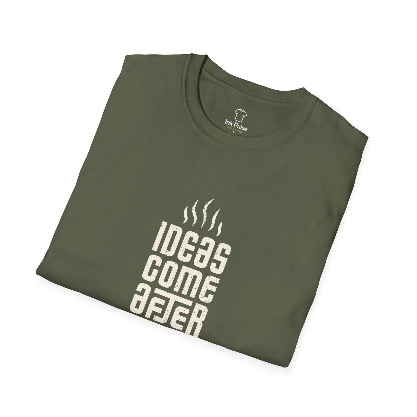 Ink Pulse Print - Coffee Inspiration T-Shirt, Funny Coffee Lover Shirt. (Produced in Australia)