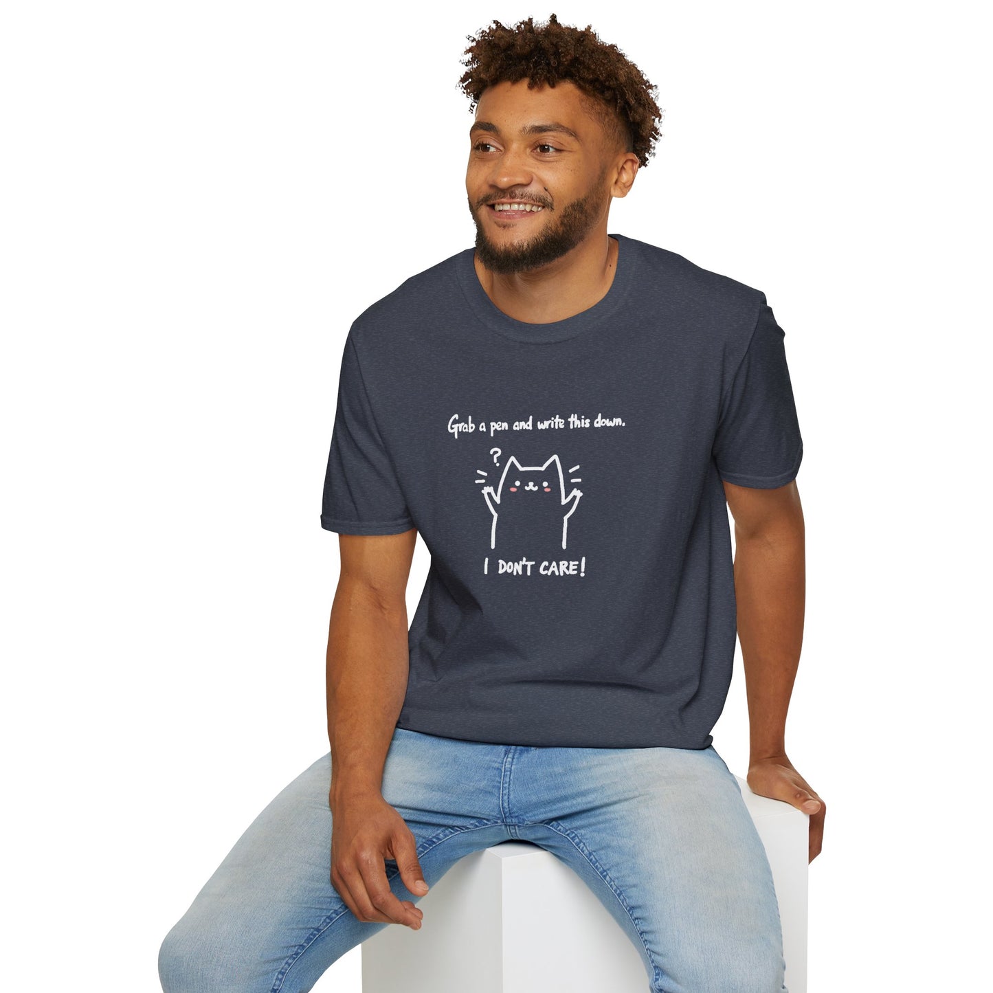 Ink Pulse Print - Funny Cat Quote T-Shirt, Cute Animal Tee. (Produced in Australia)