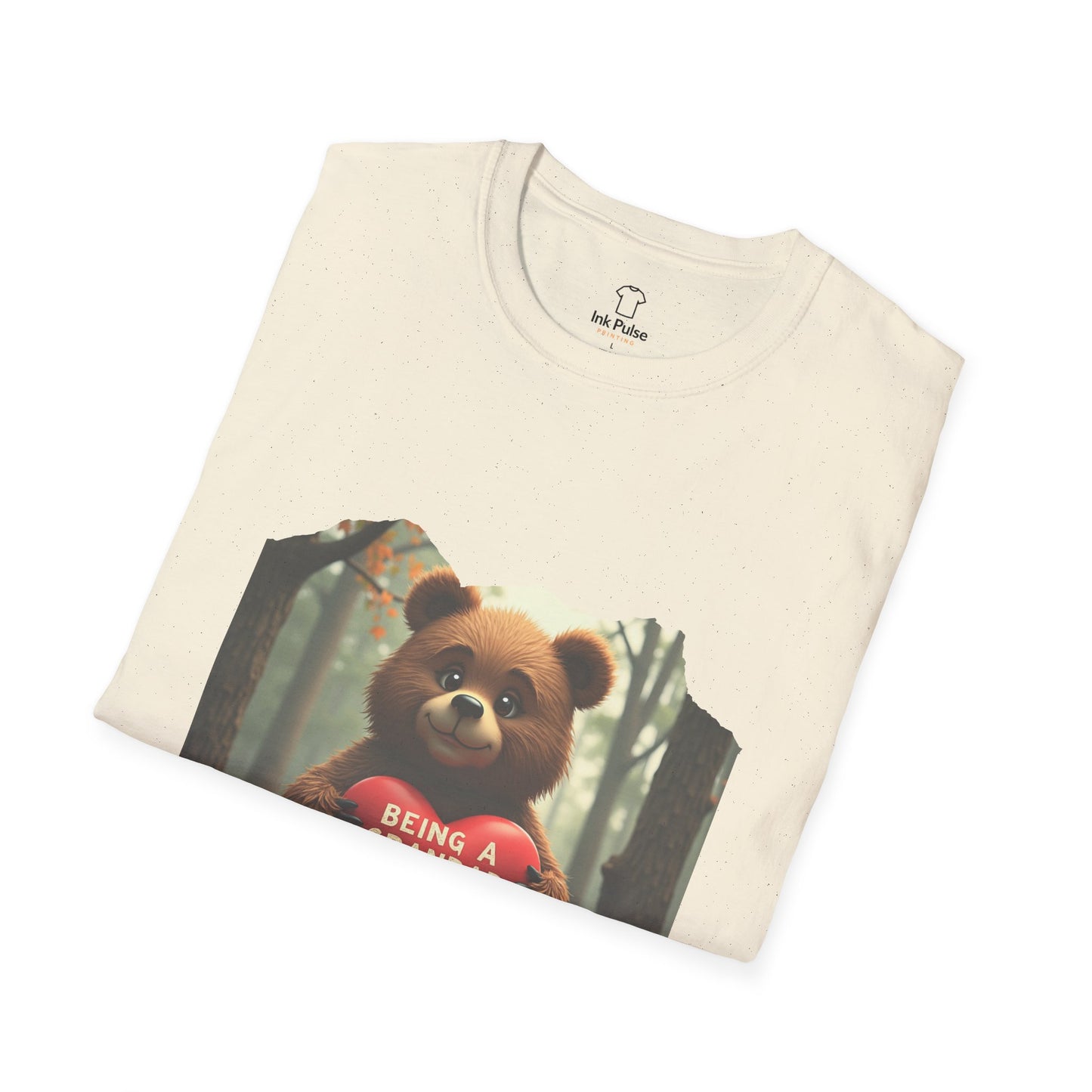 Ink Pulse Print - Cute Grandpa Bear T-Shirt. (Produced in Australia)