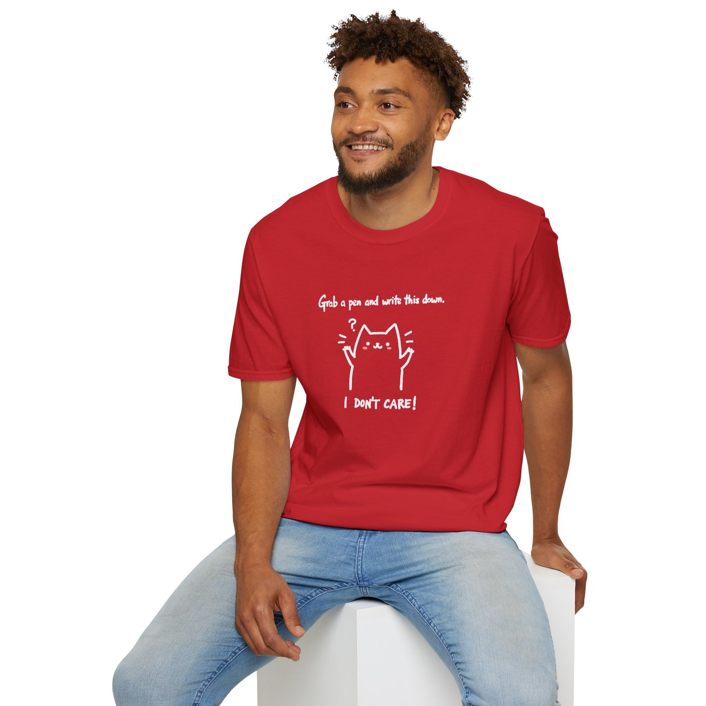 Ink Pulse Print - Funny Cat Quote T-Shirt, Cute Animal Tee. (Produced in Australia)
