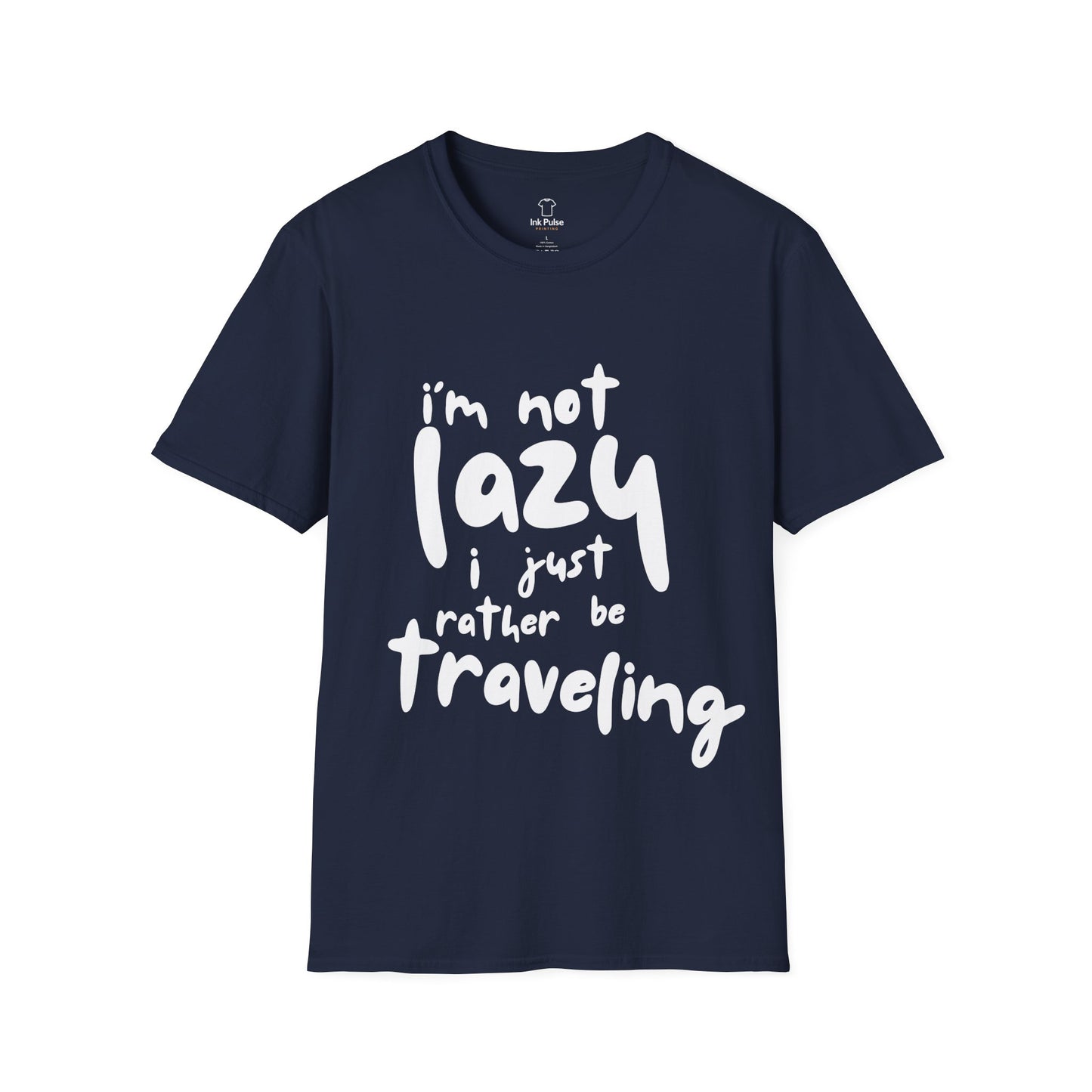 Ink Pulse Print - Travel-Themed Unisex T-Shirt, Perfect for Adventurers, Travel Lovers Gift. (Produced in Australia)