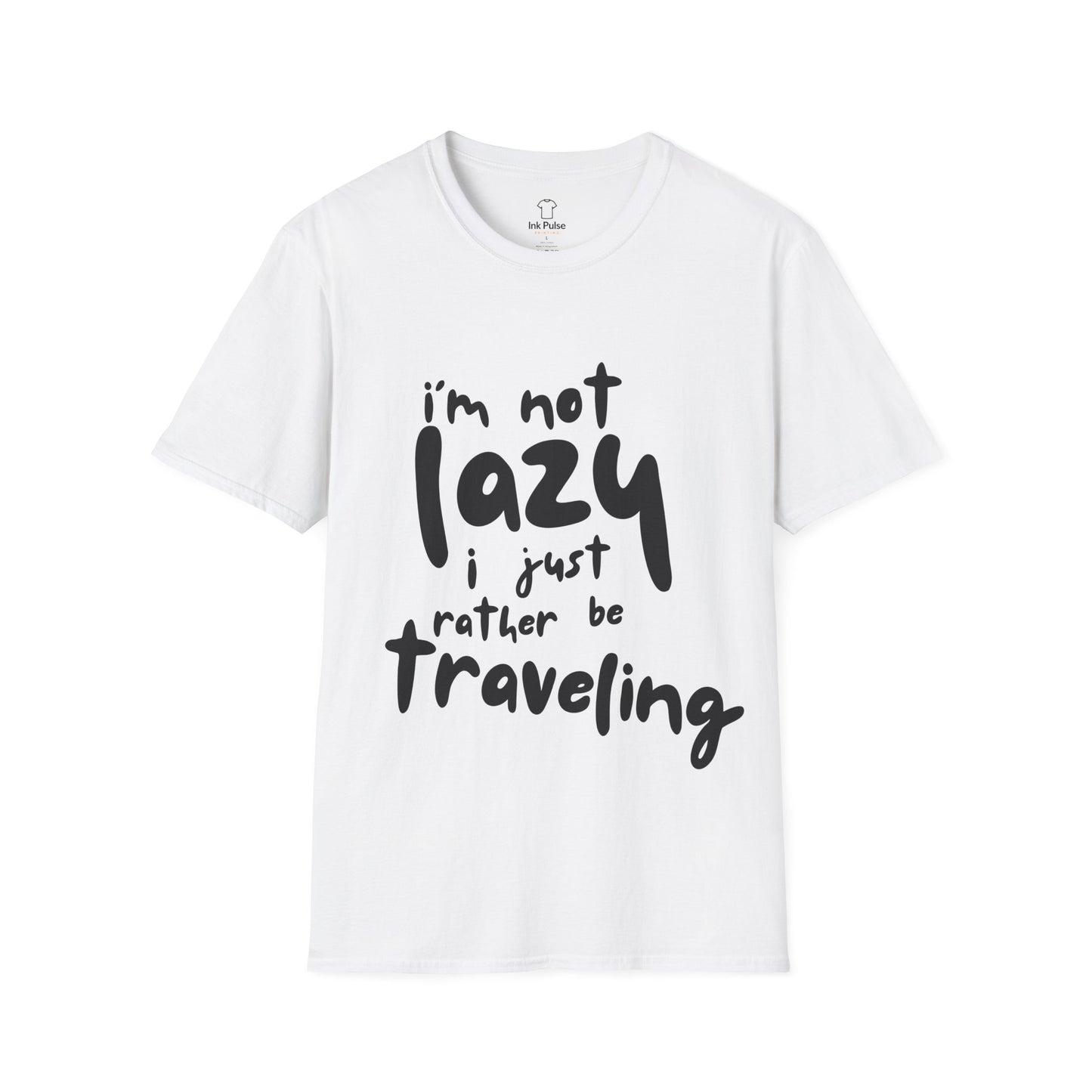 Ink Pulse Print - Travel-Themed Unisex T-Shirt, Perfect for Adventurers, Travel Lovers Gift. (Produced in Australia)