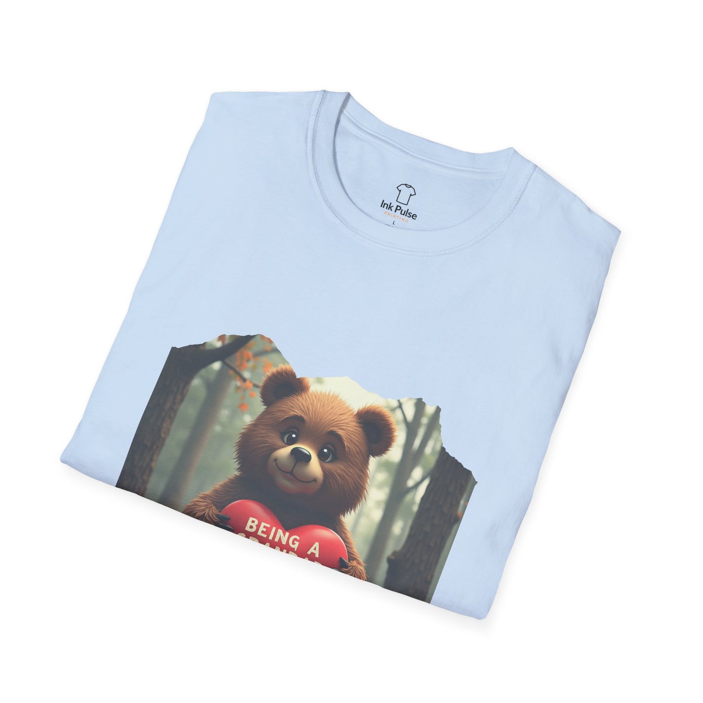 Ink Pulse Print - Cute Grandpa Bear T-Shirt. (Produced in Australia)