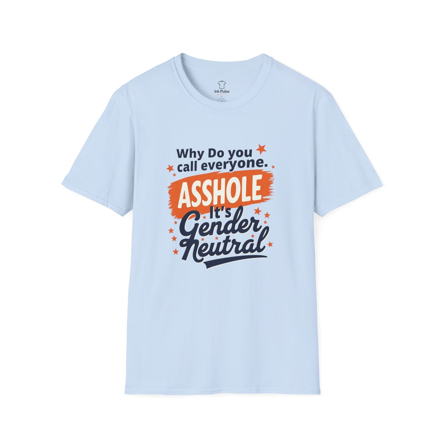 Ink Pulse Print - Gender Neutral Humor Tee. (Produced in Australia)