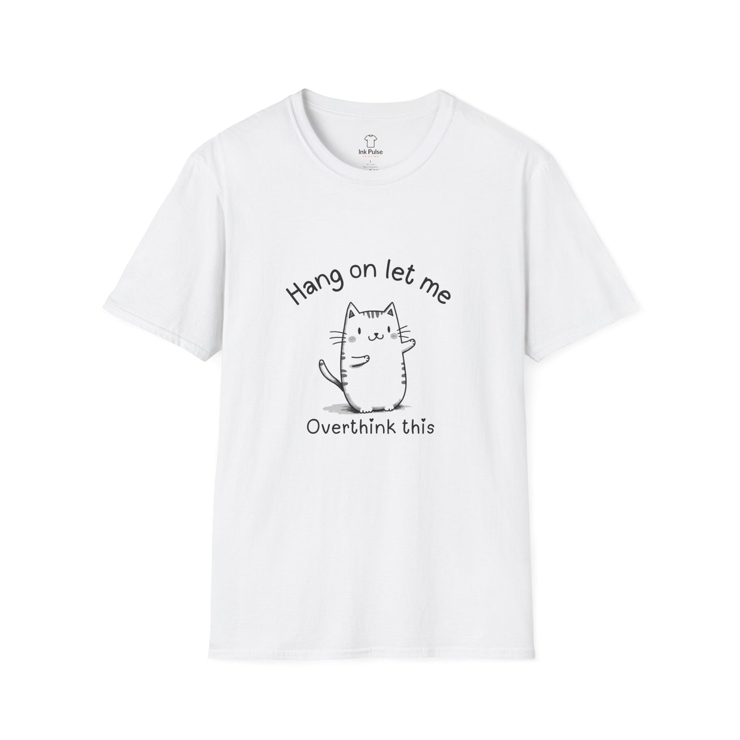 Ink Pulse Print - Overthink This Unisex Softstyle T-Shirt, Funny Graphic Tee.