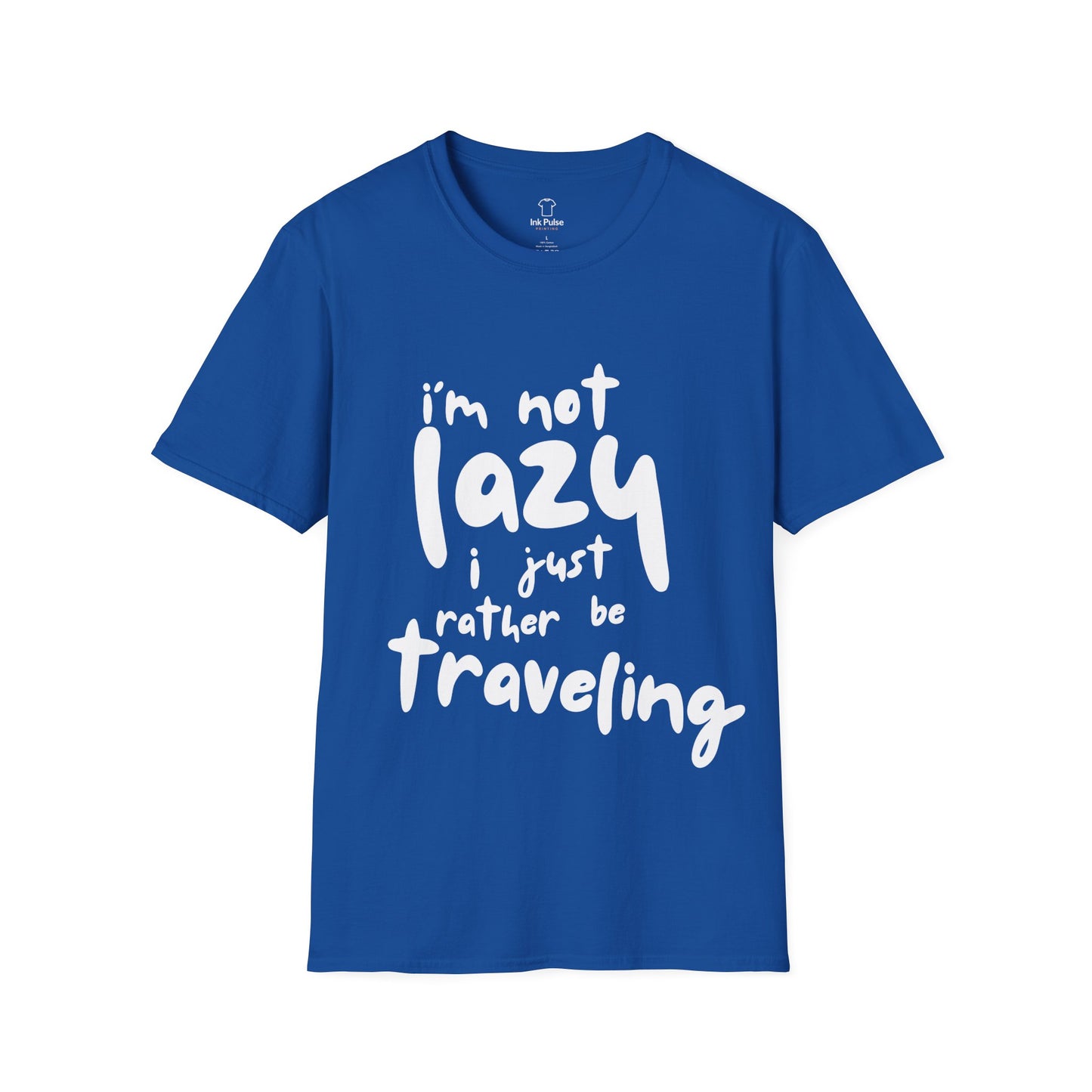 Ink Pulse Print - Travel-Themed Unisex T-Shirt, Perfect for Adventurers, Travel Lovers Gift. (Produced in Australia)