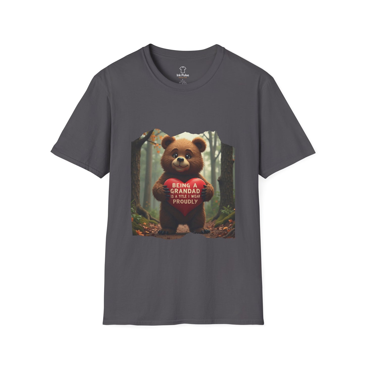 Ink Pulse Print - Cute Grandpa Bear T-Shirt. (Produced in Australia)