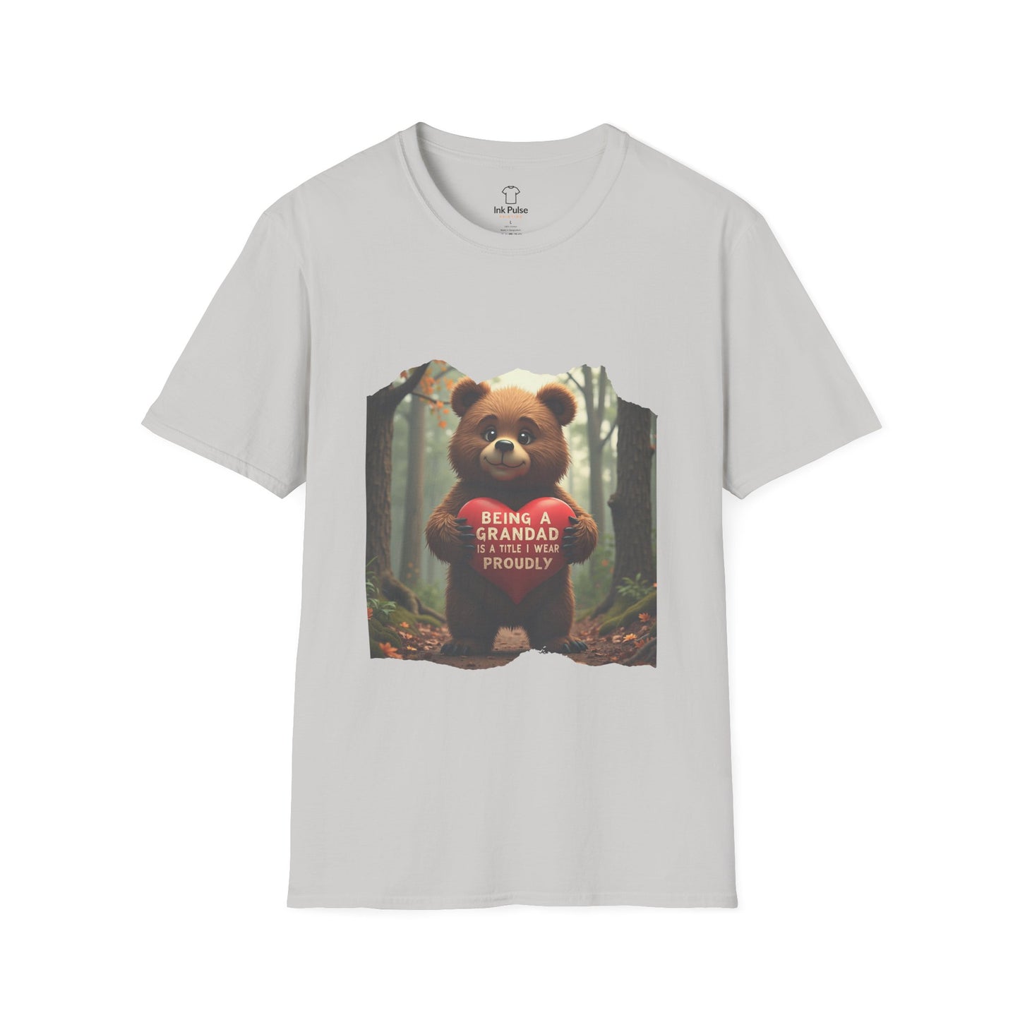 Ink Pulse Print - Cute Grandpa Bear T-Shirt. (Produced in Australia)