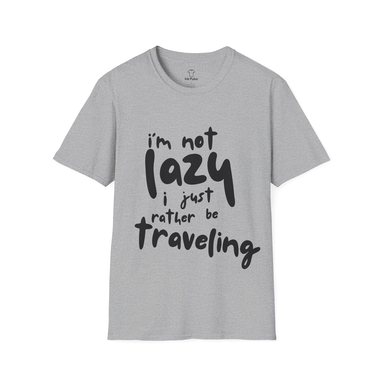 Ink Pulse Print - Travel-Themed Unisex T-Shirt, Perfect for Adventurers, Travel Lovers Gift. (Produced in Australia)