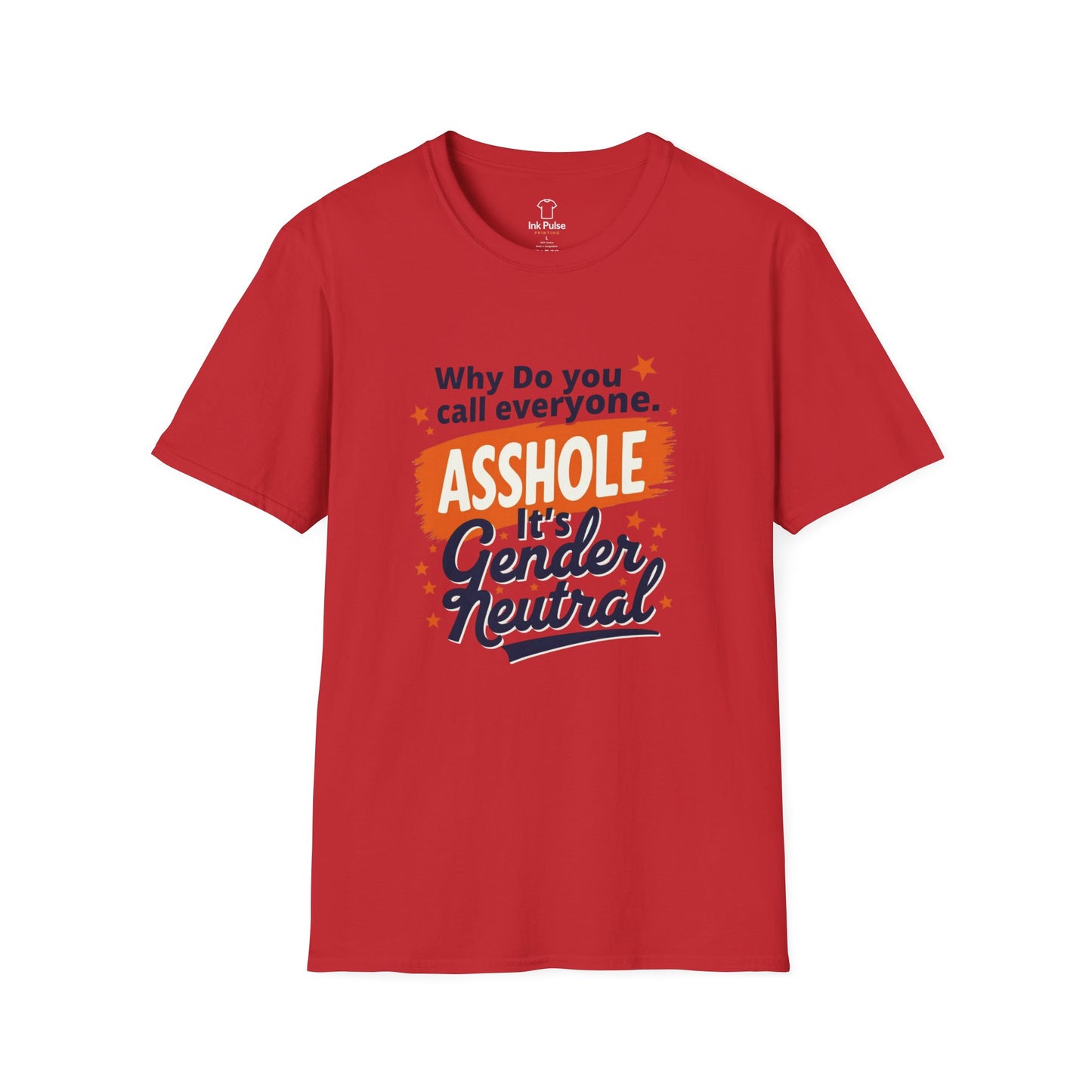 Ink Pulse Print - Gender Neutral Humor Tee. (Produced in Australia)