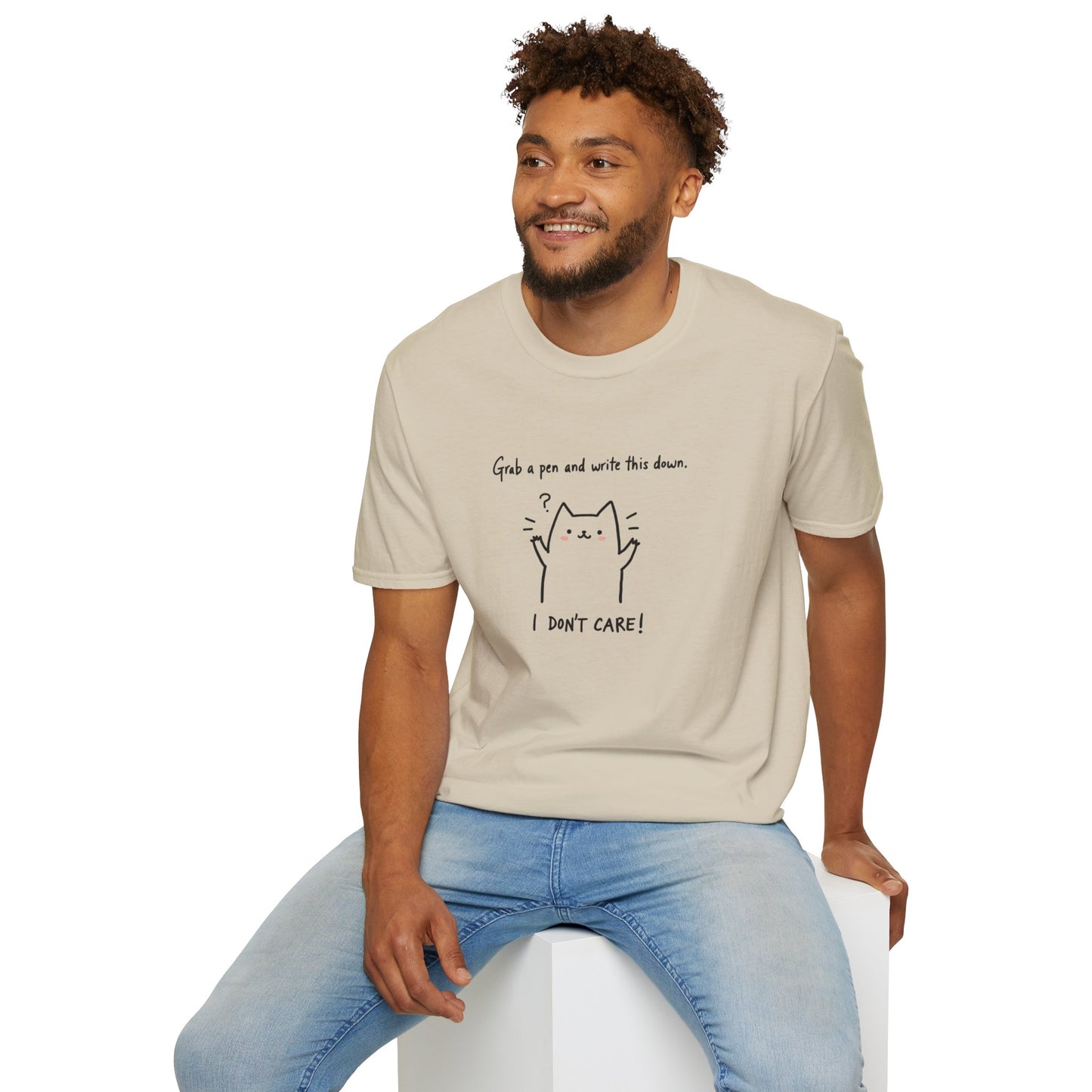 Ink Pulse Print - Funny Cat Quote T-Shirt, Cute Animal Tee. (Produced in Australia)