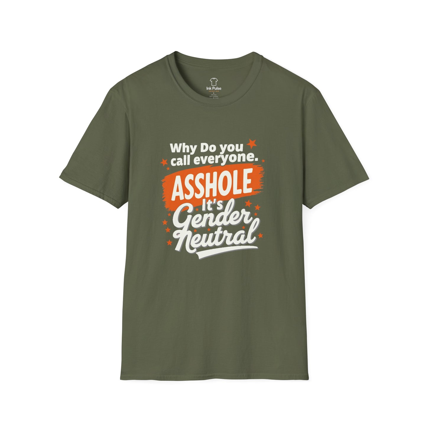 Ink Pulse Print - Gender Neutral Humor Tee. (Produced in Australia)