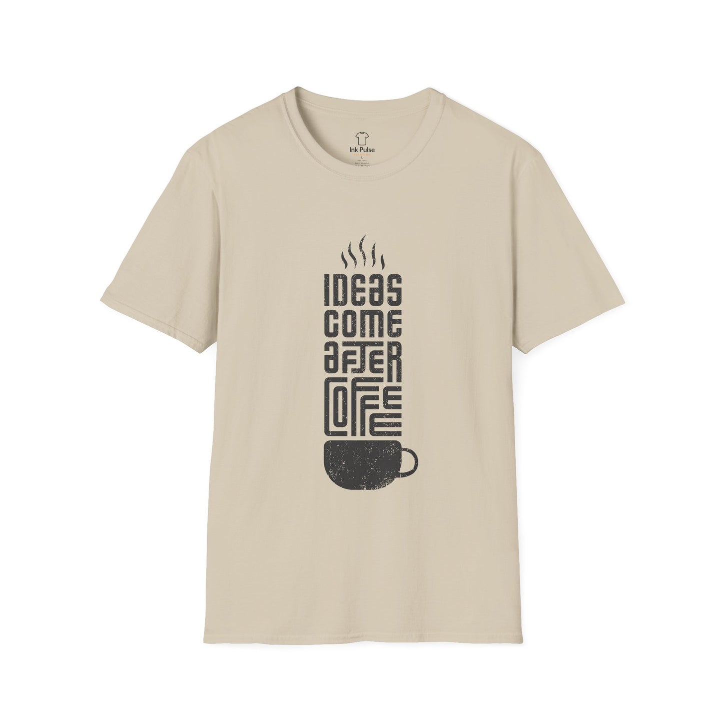 Ink Pulse Print - Coffee Inspiration T-Shirt, Funny Coffee Lover Shirt. (Produced in Australia)