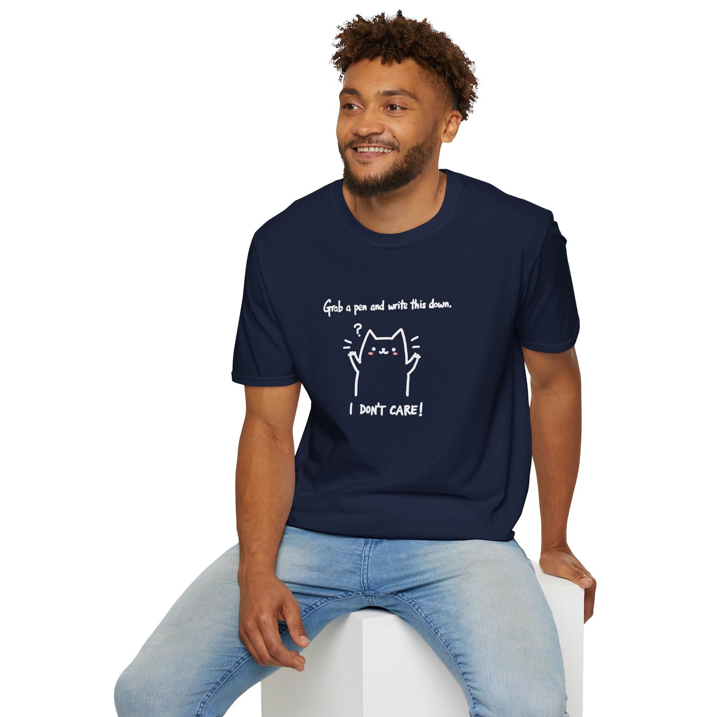 Ink Pulse Print - Funny Cat Quote T-Shirt, Cute Animal Tee. (Produced in Australia)