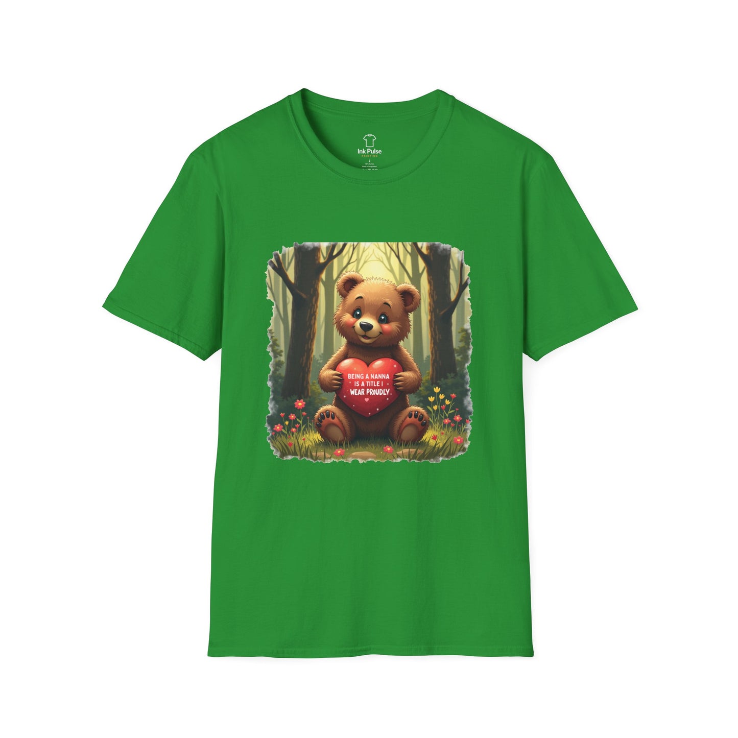 Ink Pulse Print - Cute Nanna Bear Shirt. (Produced in Australia)
