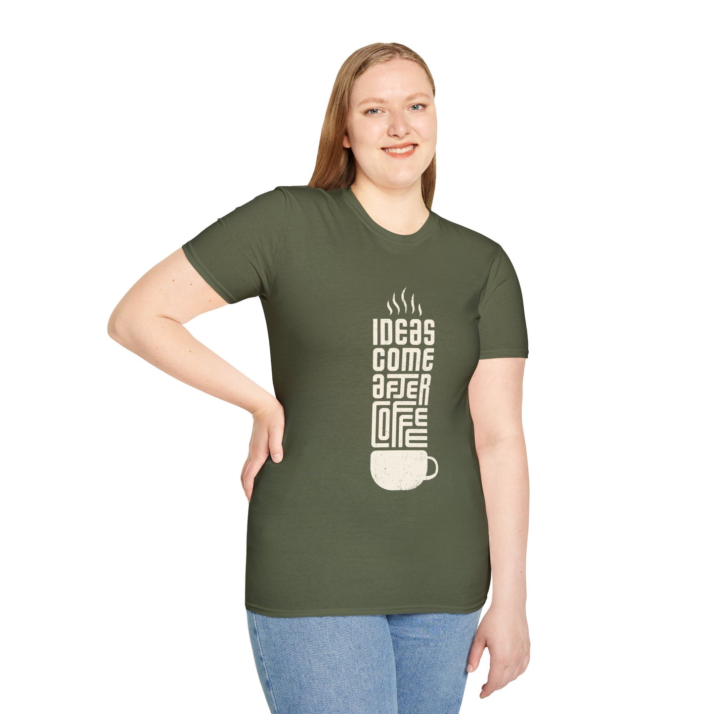 Ink Pulse Print - Coffee Inspiration T-Shirt, Funny Coffee Lover Shirt. (Produced in Australia)