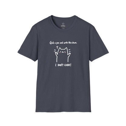 Ink Pulse Print - Funny Cat Quote T-Shirt, Cute Animal Tee. (Produced in Australia)