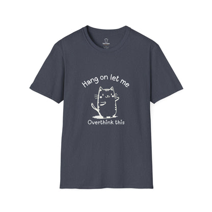 Ink Pulse Print - Overthink This Unisex Softstyle T-Shirt, Funny Graphic Tee.