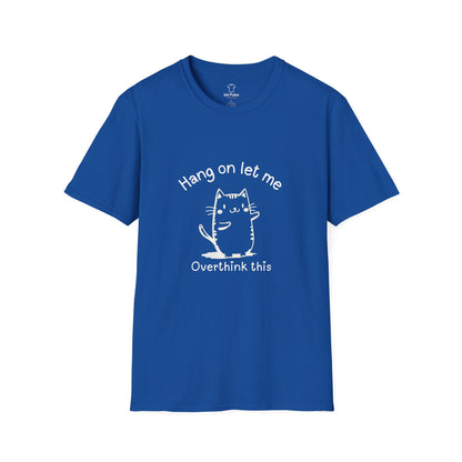 Ink Pulse Print - Overthink This Unisex Softstyle T-Shirt, Funny Graphic Tee.