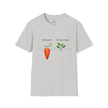 Ink Pulse Print - Skills vs Degree T-Shirt. (Produced in Australia)