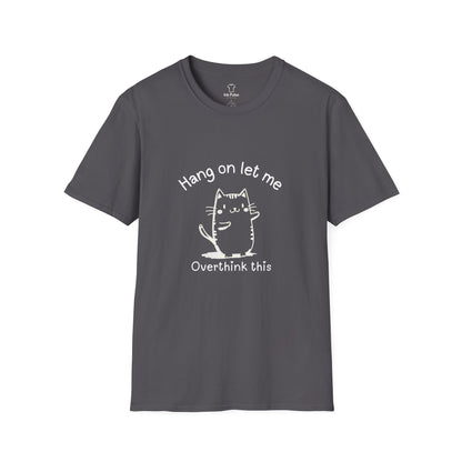 Ink Pulse Print - Overthink This Unisex Softstyle T-Shirt, Funny Graphic Tee.