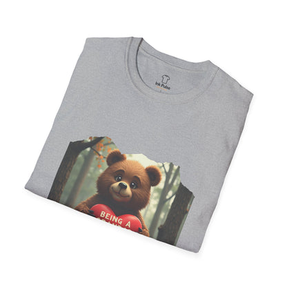 Ink Pulse Print - Cute Grandpa Bear T-Shirt. (Produced in Australia)
