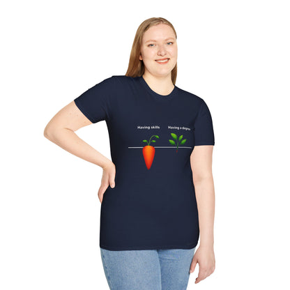 Ink Pulse Print - Skills vs Degree T-Shirt. (Produced in Australia)