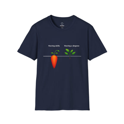 Ink Pulse Print - Skills vs Degree T-Shirt. (Produced in Australia)