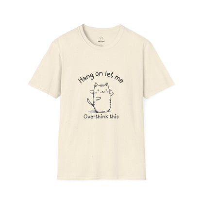 Ink Pulse Print - Overthink This Unisex Softstyle T-Shirt, Funny Graphic Tee.
