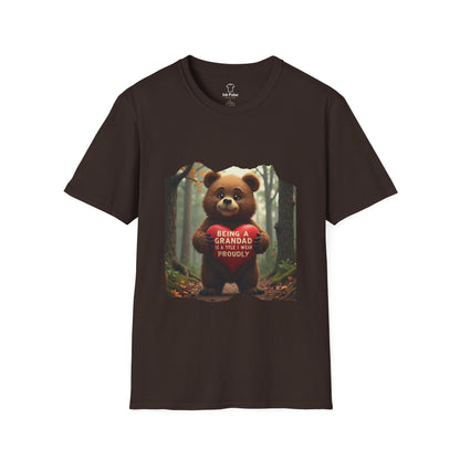 Ink Pulse Print - Cute Grandpa Bear T-Shirt. (Produced in Australia)