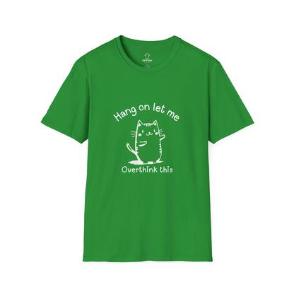 Ink Pulse Print - Overthink This Unisex Softstyle T-Shirt, Funny Graphic Tee.