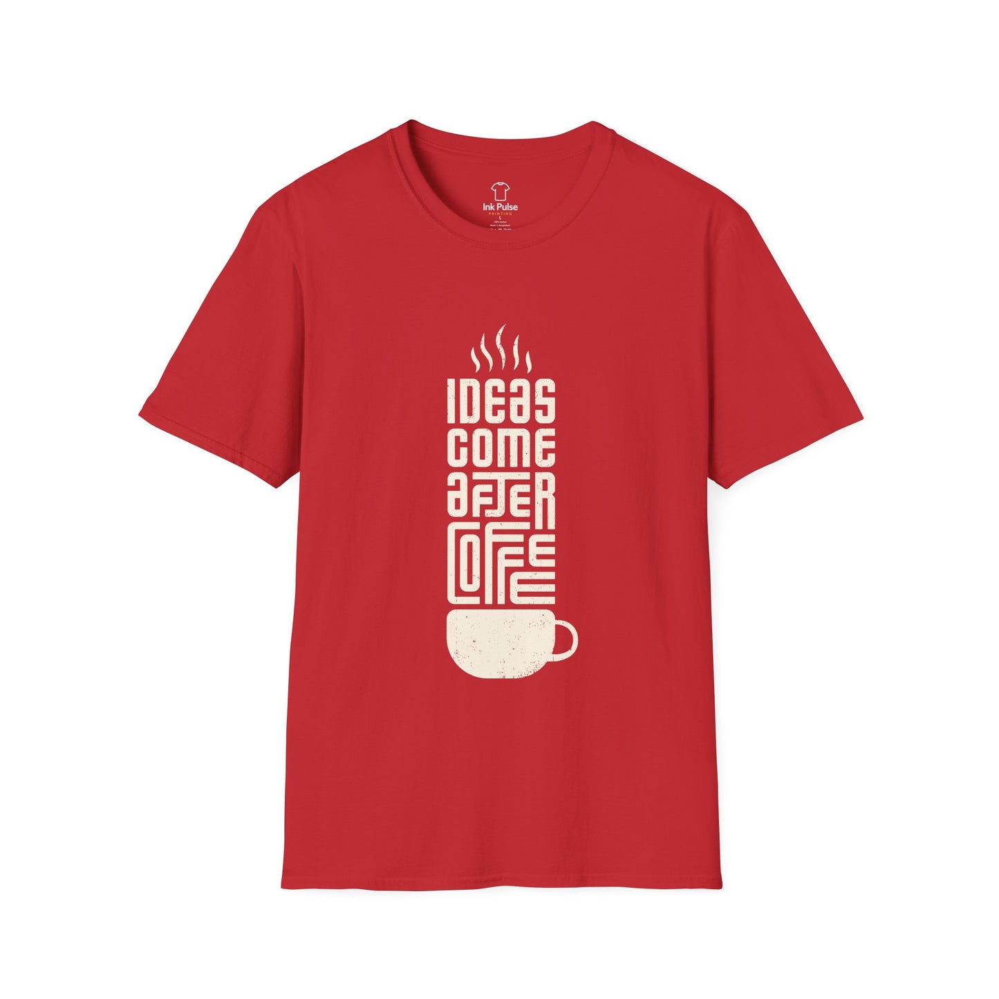 Ink Pulse Print - Coffee Inspiration T-Shirt, Funny Coffee Lover Shirt. (Produced in Australia)