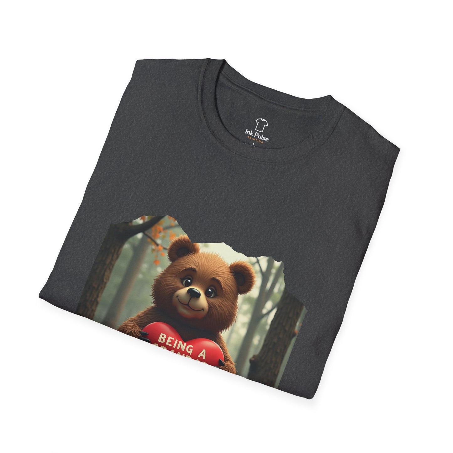 Ink Pulse Print - Cute Grandpa Bear T-Shirt. (Produced in Australia)
